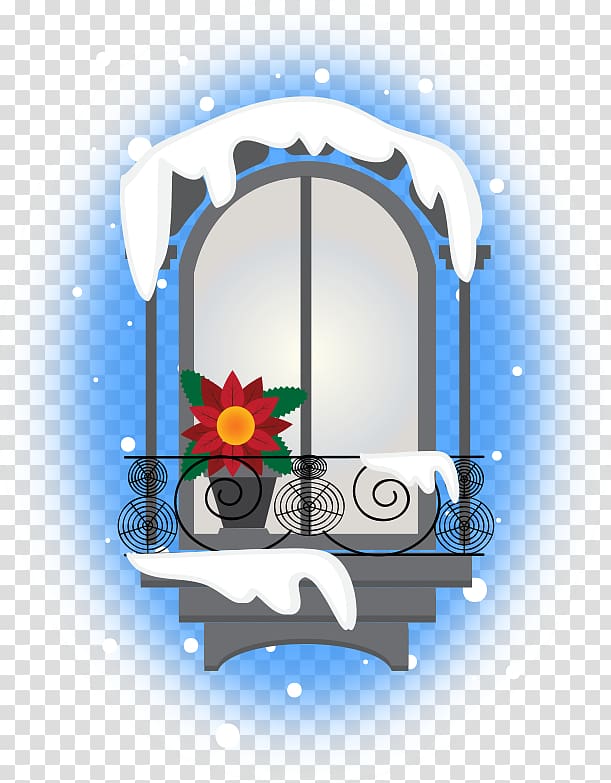 , Christmas Window transparent background PNG clipart