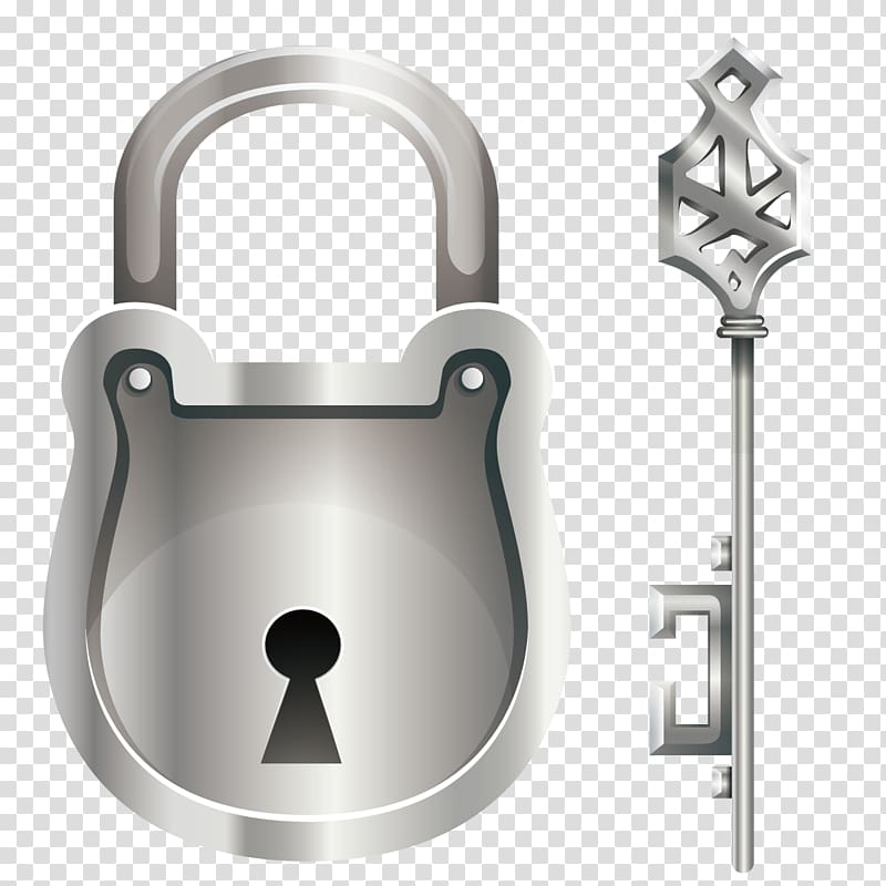 Key Lock Euclidean , silver lock transparent background PNG clipart