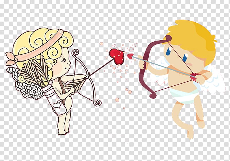 Venus Cupid Cartoon Illustration, Cartoon Cupid transparent background PNG clipart