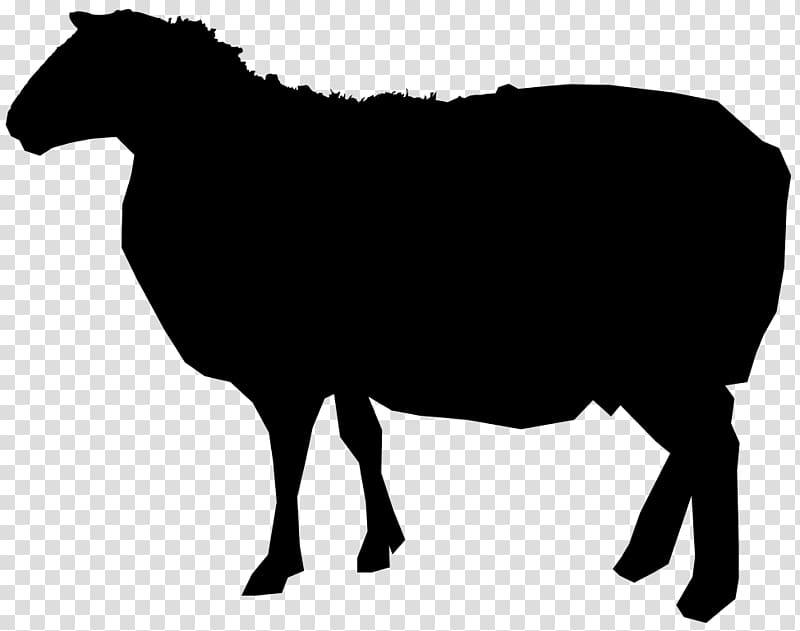Sheep Cattle Silhouette, sheep transparent background PNG clipart