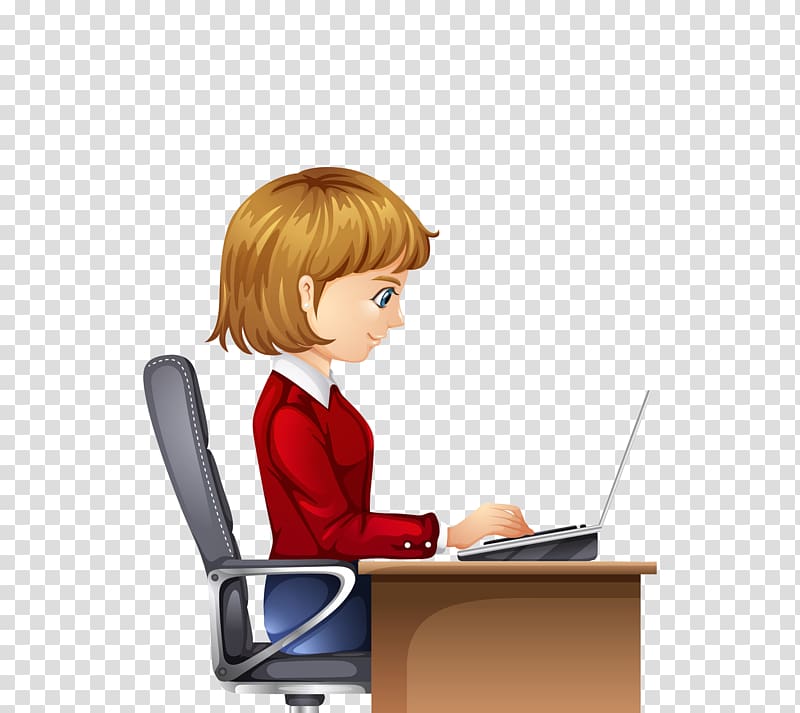 Office Laborer Illustration, Professional Women transparent background ...