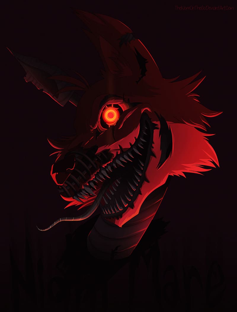 How to Draw Nightmare Foxy  Five Nights at Freddy's 