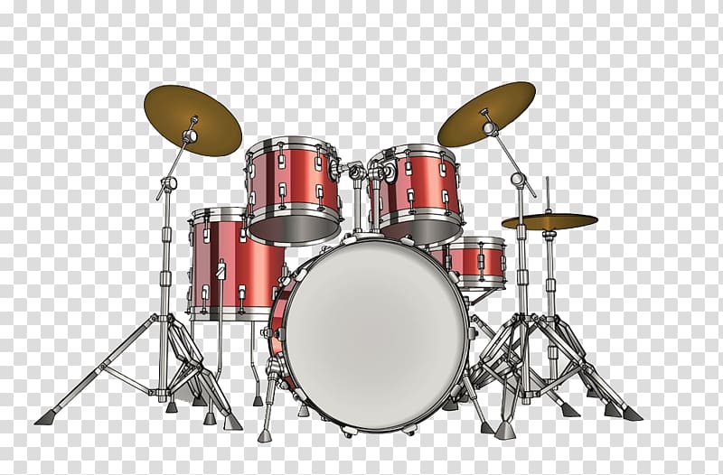 red drum set , Drums Musical instrument Drummer, Drums transparent background PNG clipart