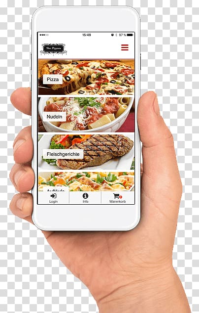 Smartphone iOS jailbreaking Internet WhatsApp Mobile app, pizza shop transparent background PNG clipart