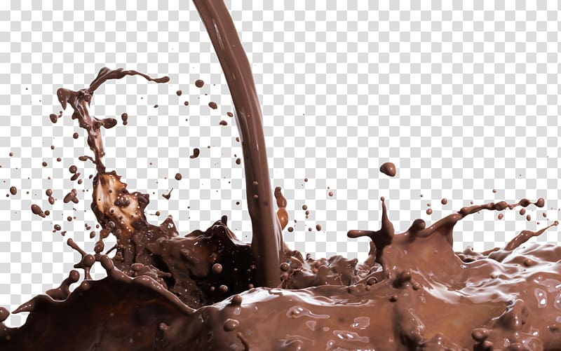 plash of chocolate drink, Chocolate milk White chocolate Hot chocolate, Chocolate sauce material transparent background PNG clipart