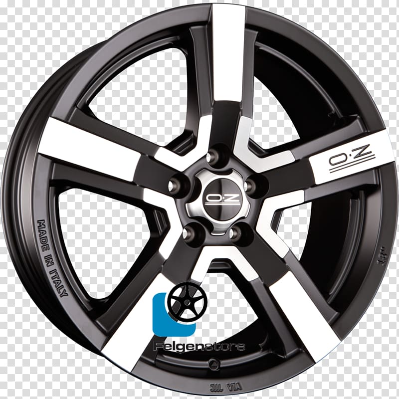 Car OZ Group Alloy wheel Autofelge Versilia, Diamond Cutting transparent background PNG clipart