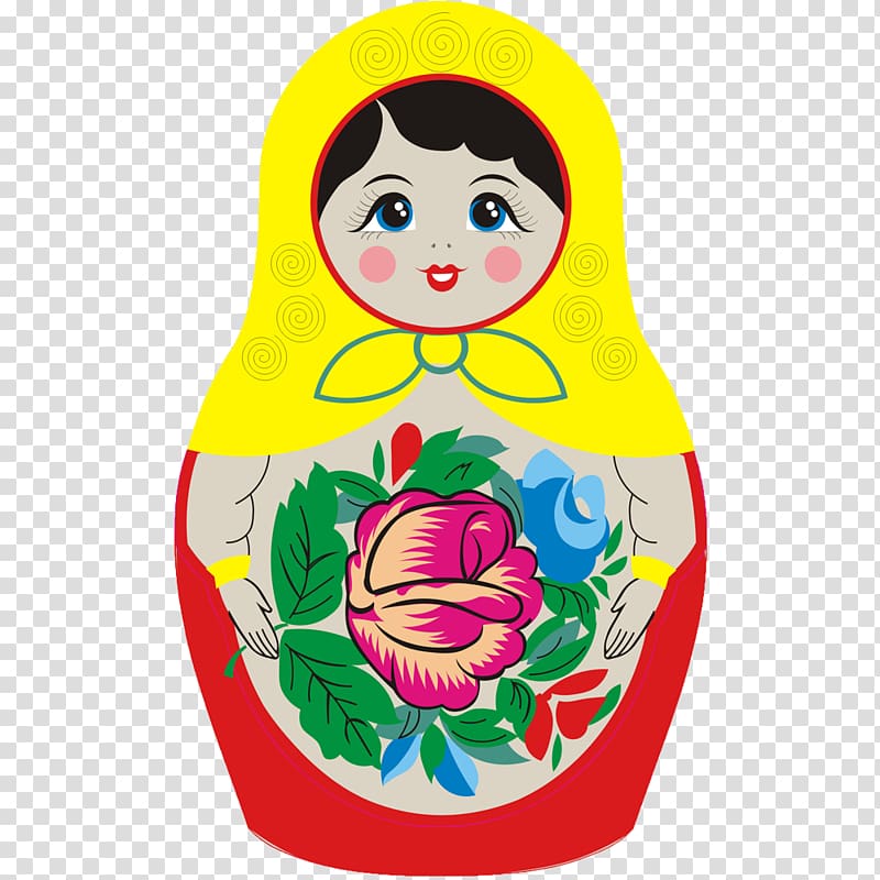 Matryoshka doll transparent background PNG clipart