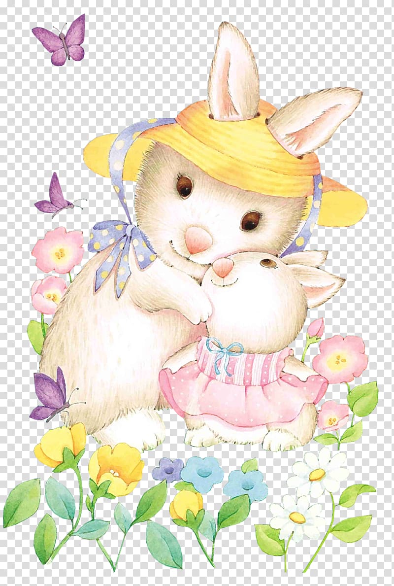 Easter Bunny Hare Cartoon , Pascoa transparent background PNG clipart