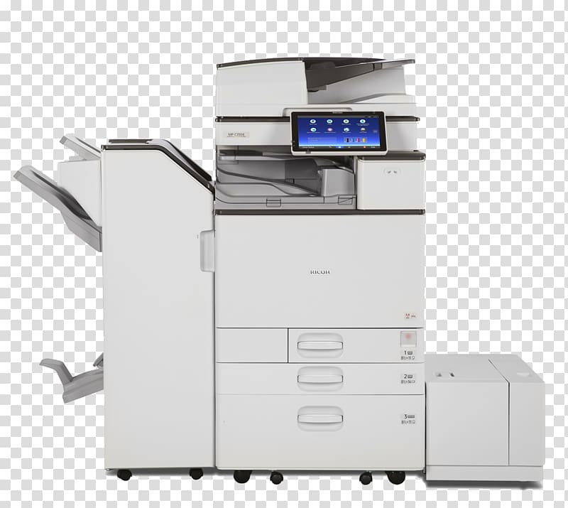 Multi-function printer Ricoh Printing copier, secure url transparent background PNG clipart
