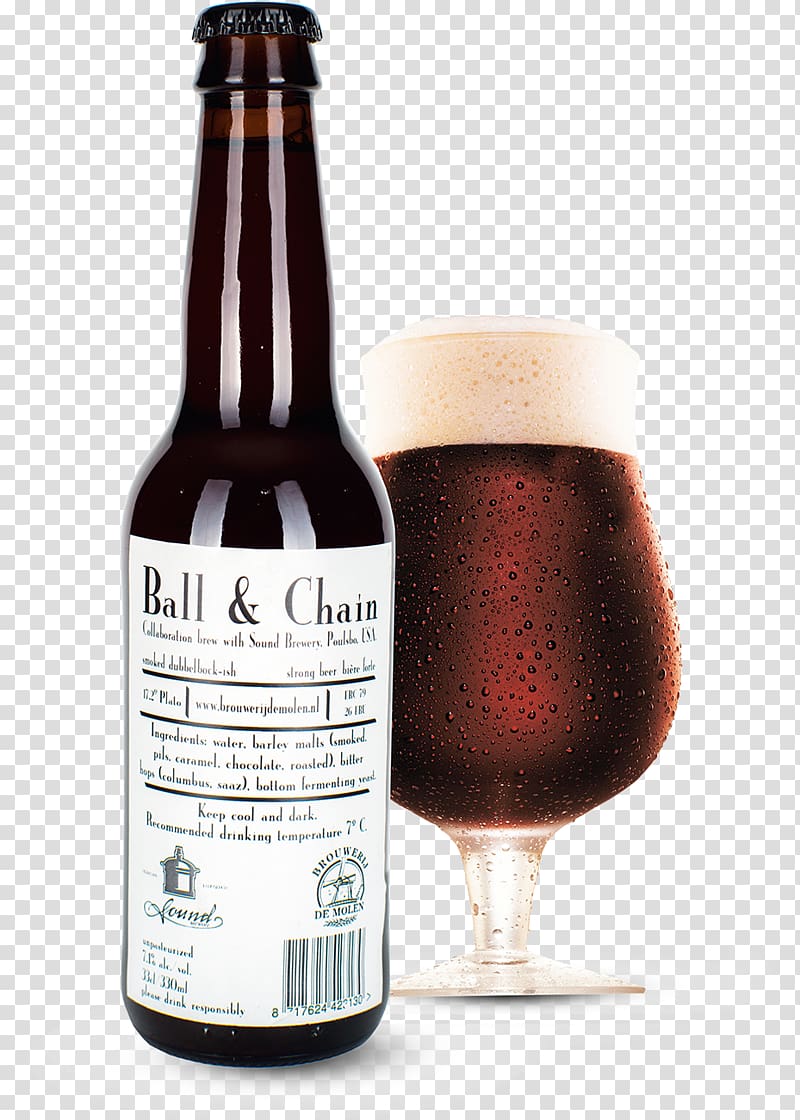 Ale Beer bottle Brouwerij De Molen Stout, beer transparent background PNG clipart