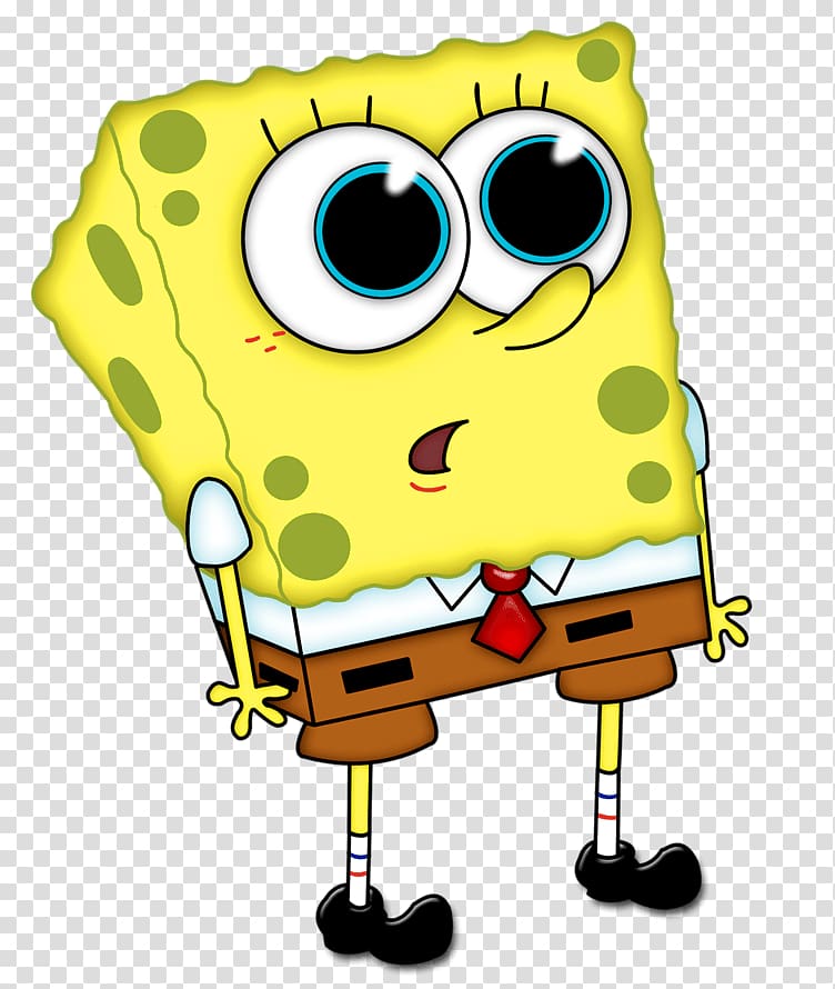 Spongebob illustration, Spongebob Surprised transparent background PNG clipart