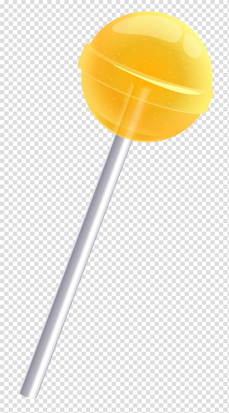 yellow lollipop, Spoon Yellow Design Product, Yellow Lollipop transparent background PNG clipart