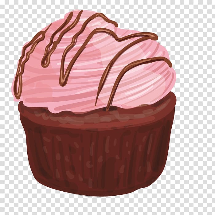 Cupcake Bonbon Cream Chocolate cake Muffin, Chocolate Food transparent background PNG clipart