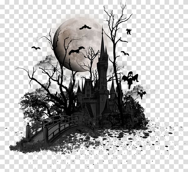 Haunted house Ghost , halloween trip transparent background PNG clipart