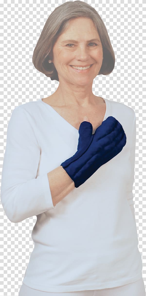 Thumb Sleeve Solaris Caresia Lymphedema Bandaging Liner Glove, Medium Cobalt blue Elbow, sterile transparent background PNG clipart