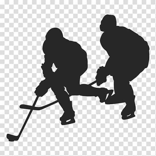 Silhouette Ice hockey Sport Goal, Silhouette transparent background PNG clipart