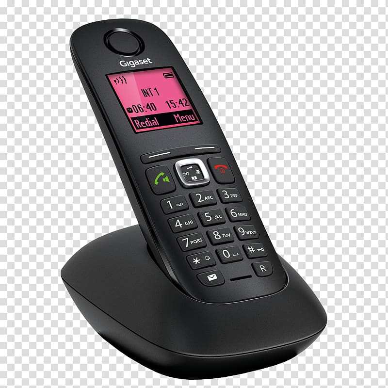 Digital Enhanced Cordless Telecommunications Cordless telephone Gigaset A540 Gigaset Communications, others transparent background PNG clipart