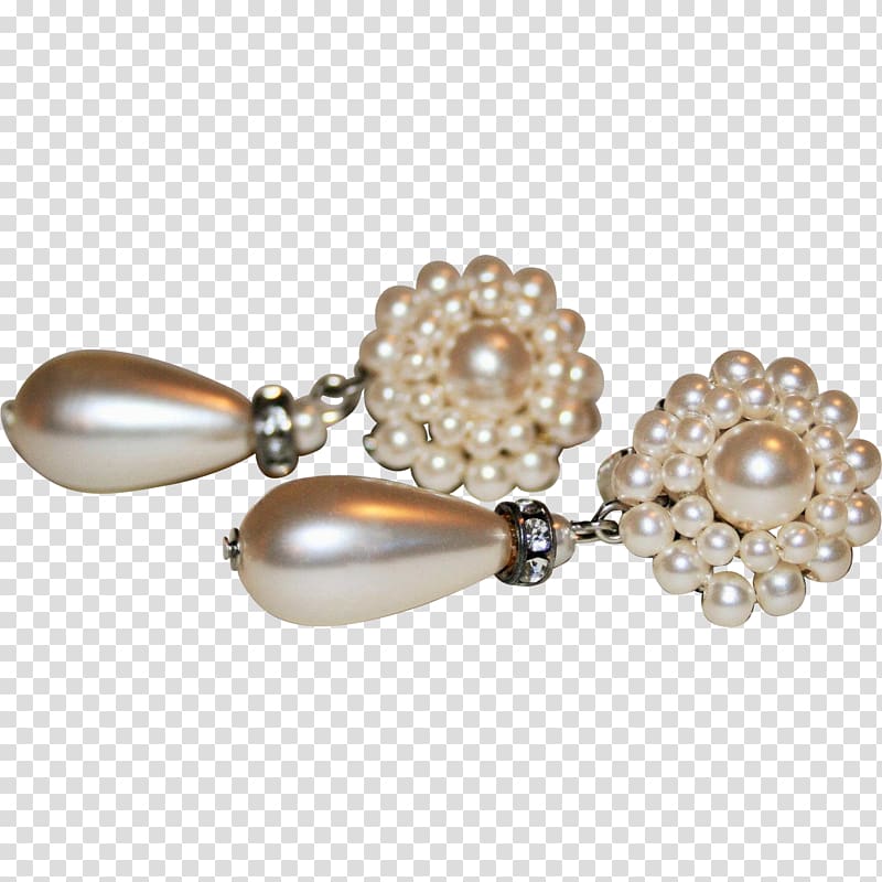 Pearl Earring Body Jewellery Material, Jewellery transparent background PNG clipart