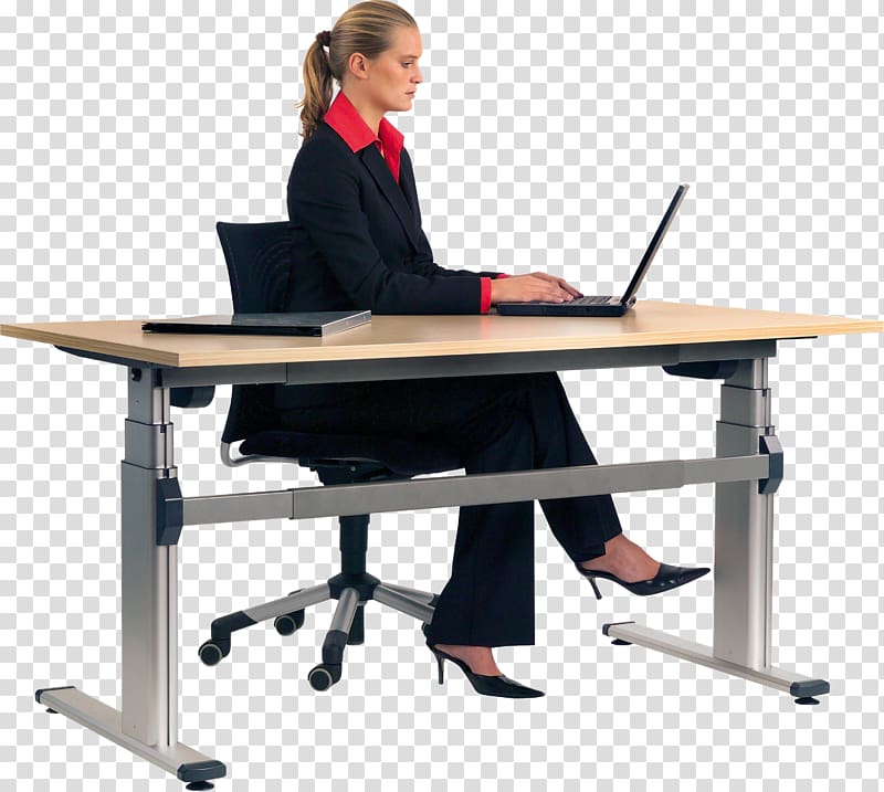 Sit-stand desk Standing desk Sitting, others transparent background PNG clipart