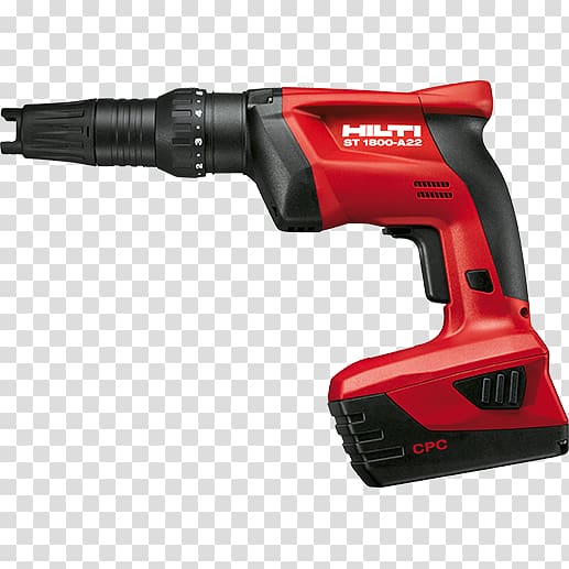 Torque screwdriver Cordless Hilti Lithium-ion battery, screwdriver transparent background PNG clipart