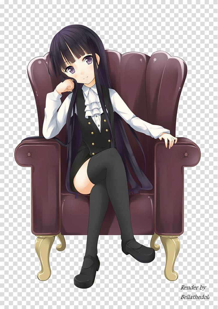 Anime Hyouka Girl Inu x Boku SS, anime girl transparent background PNG clipart