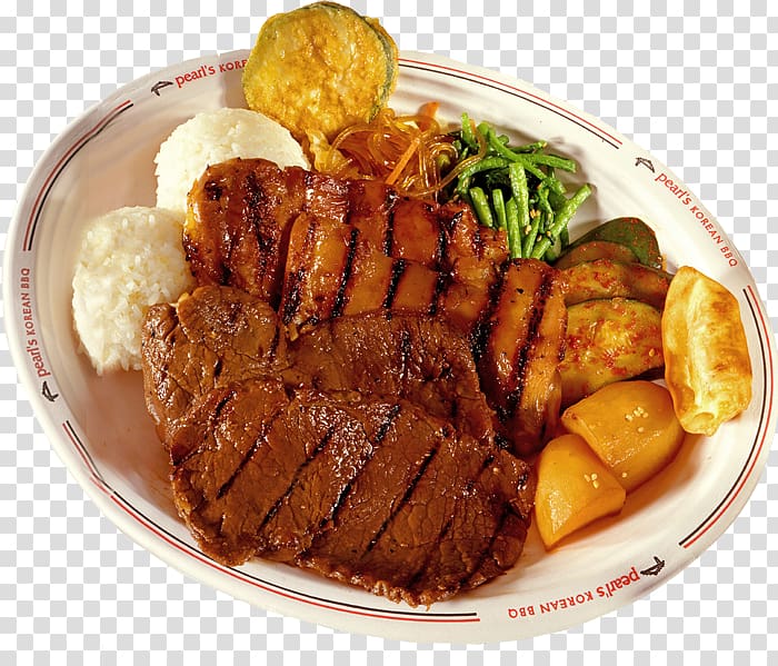 Sirloin steak Barbecue chicken Korean cuisine Bulgogi, meat and poultry transparent background PNG clipart