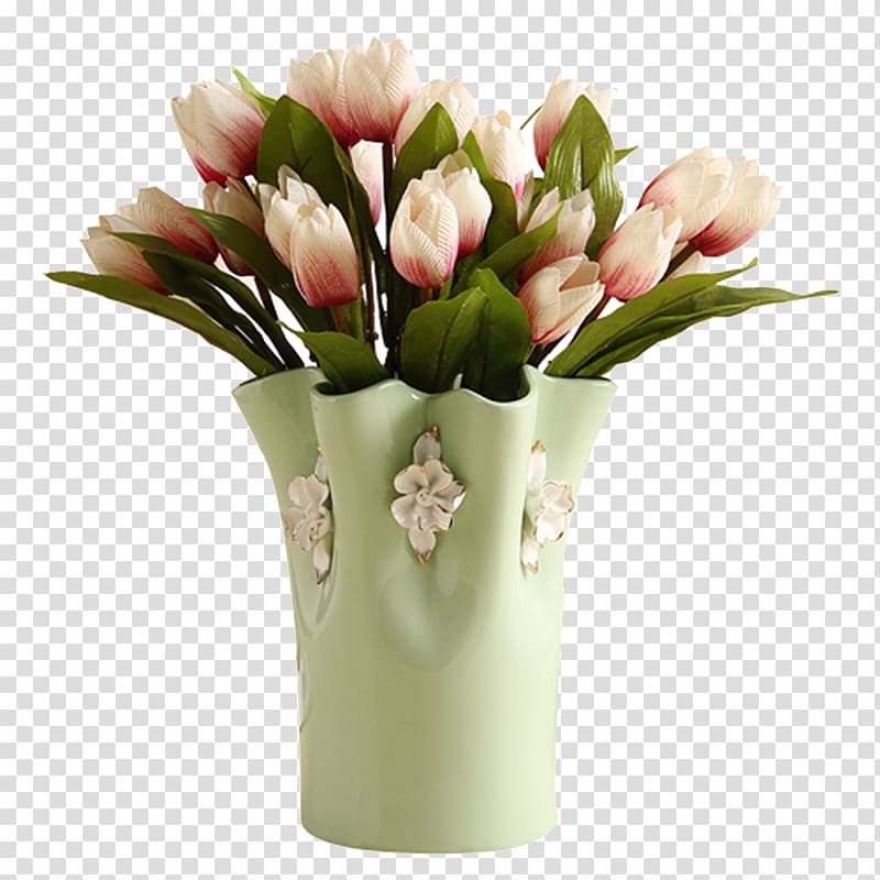 The Tulip: The Story of a Flower That Has Made Men Mad Vase, Tulip flower vase transparent background PNG clipart