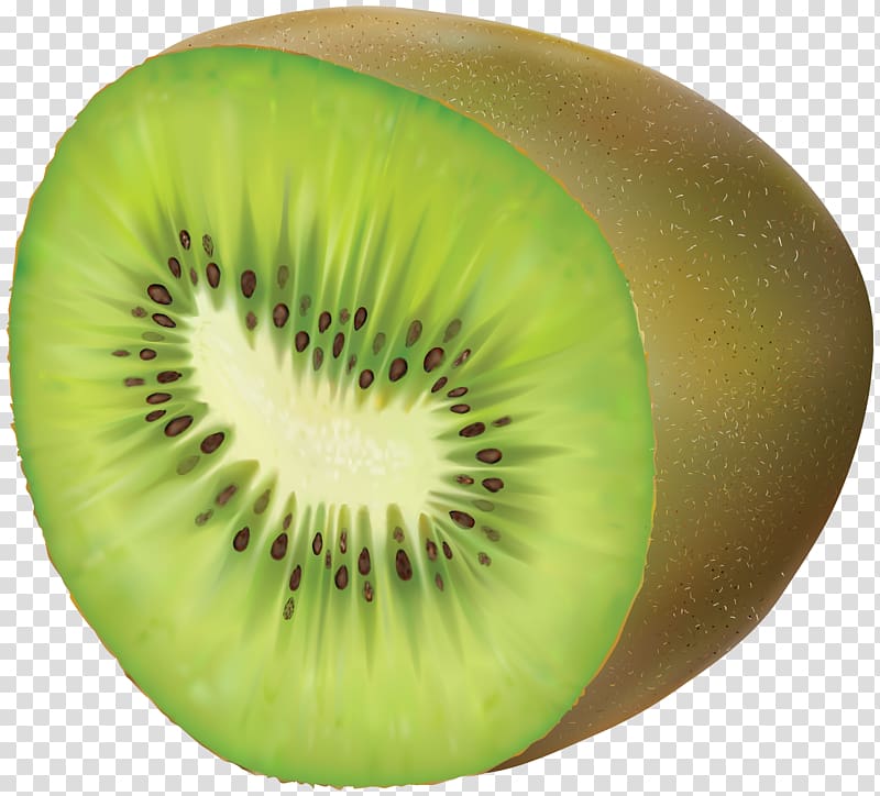brown and green kiwi fruit illustration, Kiwifruit , Kiwi transparent background PNG clipart