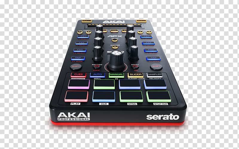 Laptop Akai Professional AFX DJ Controller Disc jockey MIDI Controllers, Laptop transparent background PNG clipart