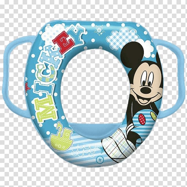 tea land black Mickey Mouse-themed potty trainer seat, Mickey Toilet Seat transparent background PNG clipart