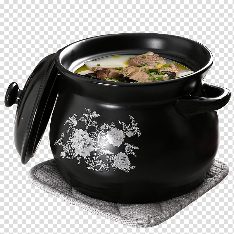 Clay pot cooking 苏宁易购 Pots Soup, cooking transparent background PNG clipart