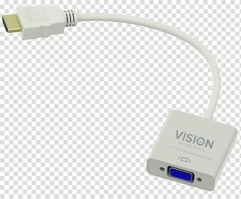 HDMI Adapter VGA connector Video Graphics Array Electrical cable, lecturn transparent background PNG clipart