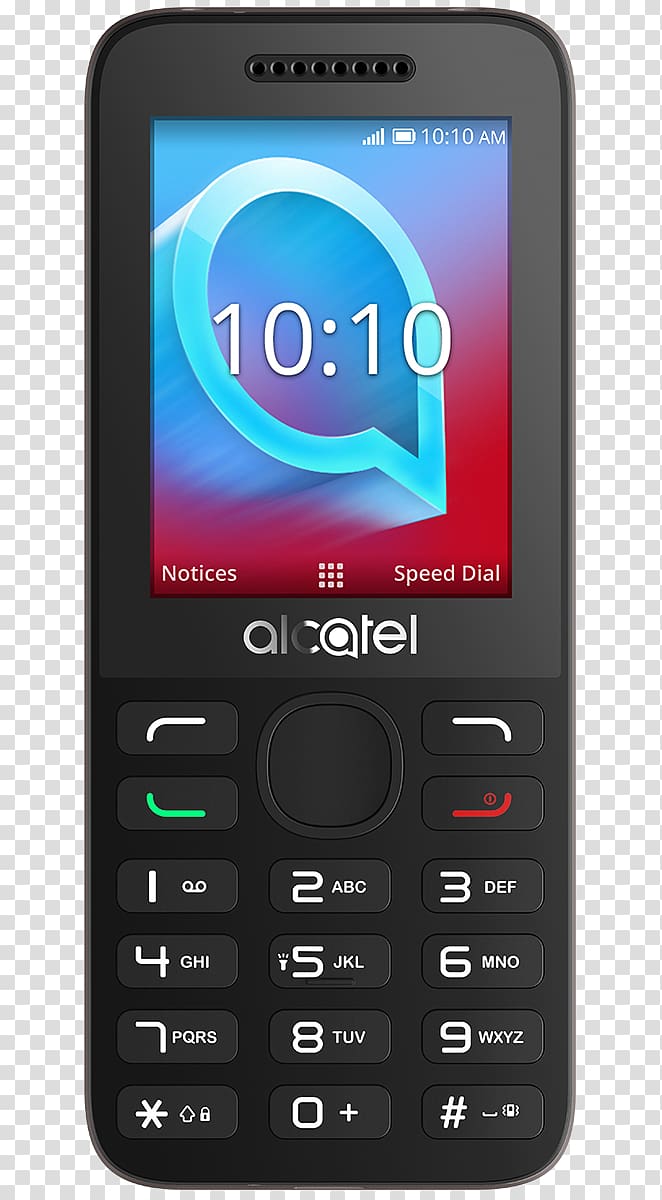 Alcatel Mobile Alcatel 20.38X Cocoa Grey Single SIM Unlocked Alcatel 2038X Pilka Nokia 130 (2017) Alcatel 20.45X, smartphone transparent background PNG clipart