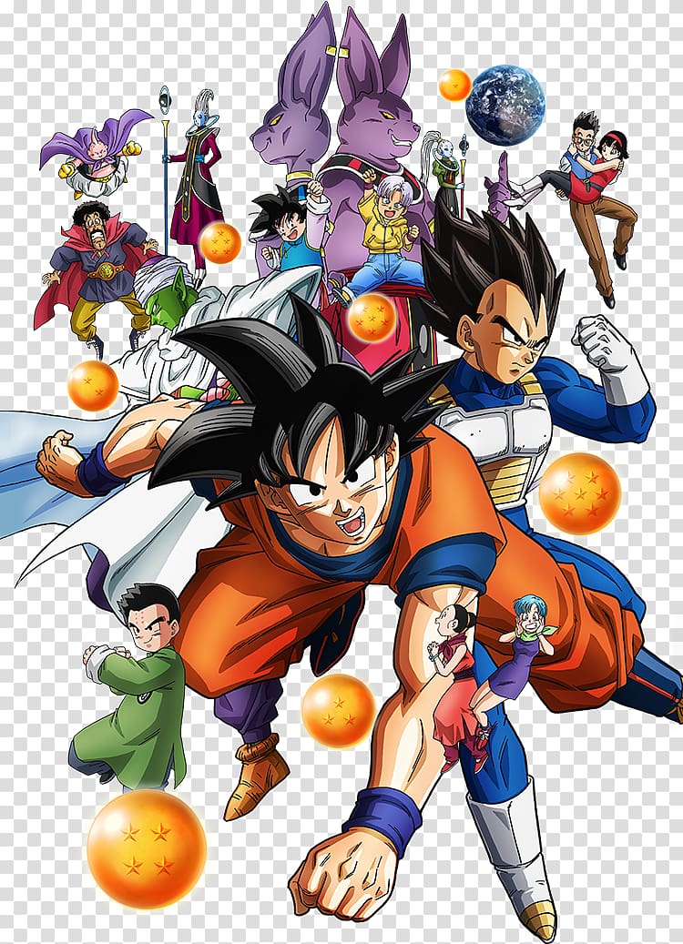 Super Dragonball Z illustration, Dragon Ball Heroes Goku Beerus Majin Buu Videl, Dragon Ball Super HD transparent background PNG clipart