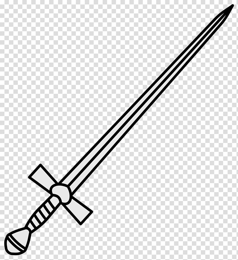 Sword Coat of arms Weapon Rapier, Sword transparent background PNG clipart