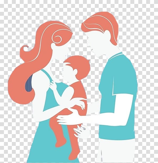 Child Family Illustration, Hold the child\'s beauty transparent background PNG clipart