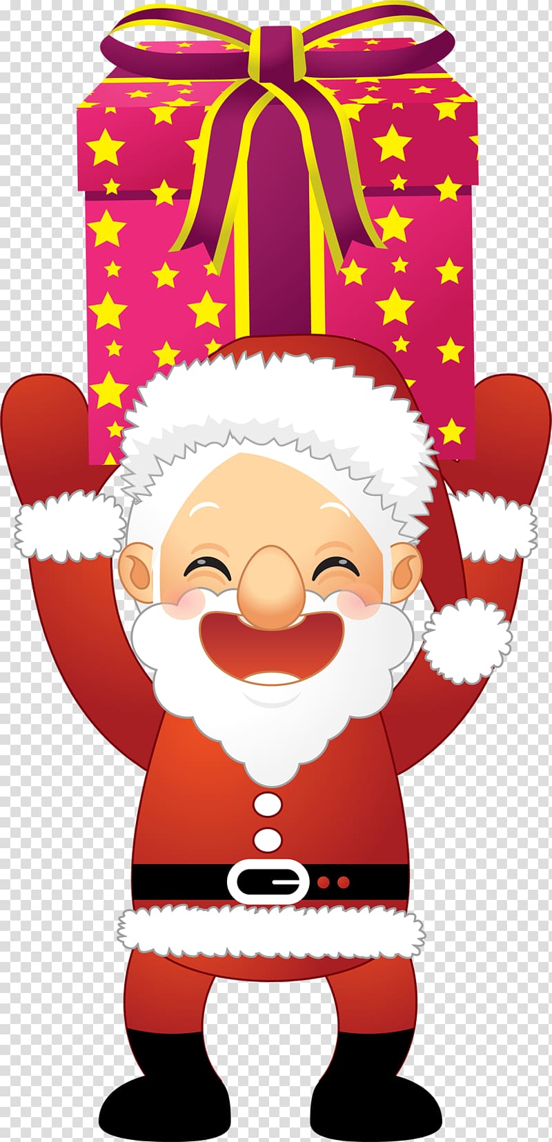 Santa Claus Christmas ornament Gift , Send gift Santa Claus transparent background PNG clipart