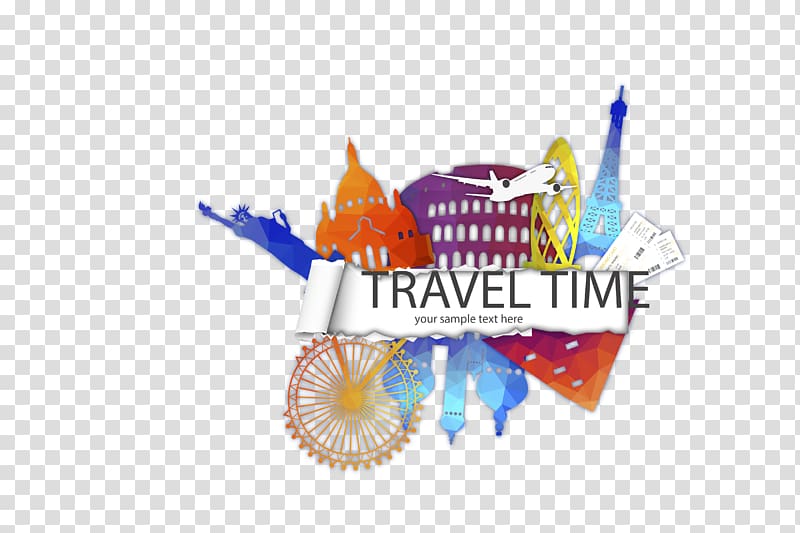 Travel Time , Creative Travel time illustrator material transparent background PNG clipart