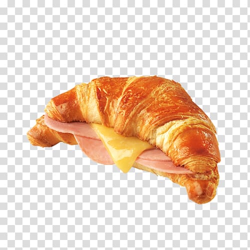Croissant Ham and cheese sandwich French cuisine Danish pastry, croissant transparent background PNG clipart