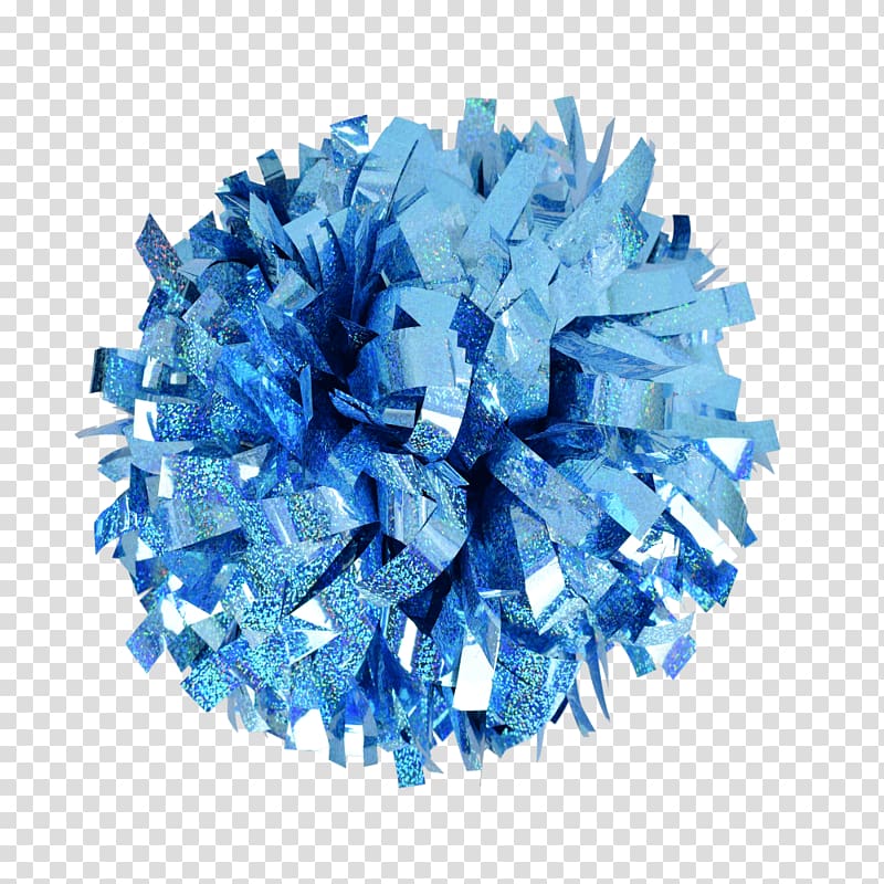 Metallic color Holography Pom Poms Metallic Blue Pair Smiffys plastic, silver holographic purse transparent background PNG clipart