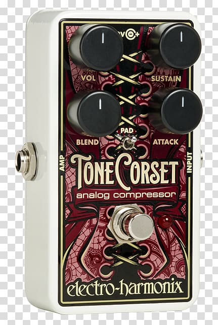 Electro-Harmonix Effects Processors & Pedals Dynamic range compression Electric guitar, guitar volume knob transparent background PNG clipart