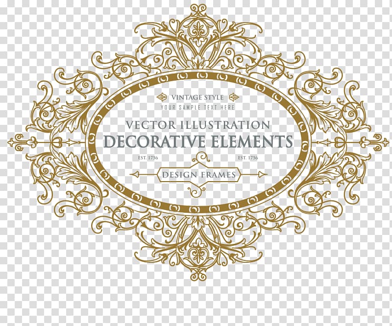 european pattern border design creative transparent background PNG clipart