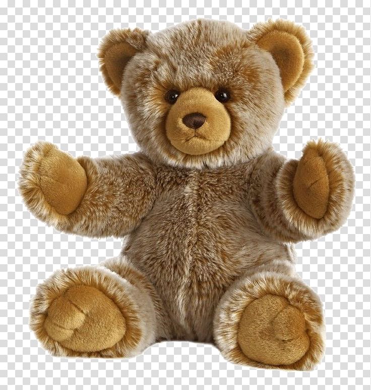 Teddy bear Stuffed toy, Plush Toy transparent background PNG clipart
