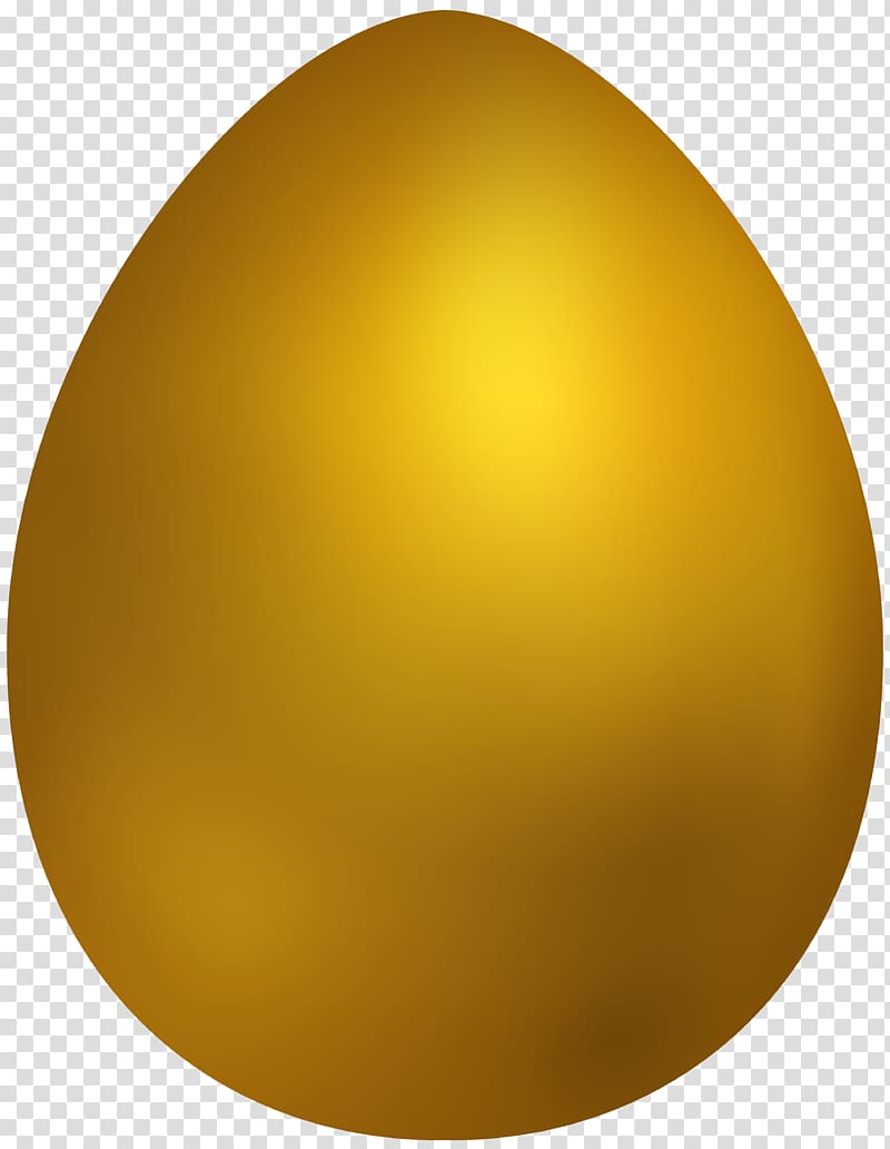 Yellow Sphere Egg, Golden Egg transparent background PNG clipart