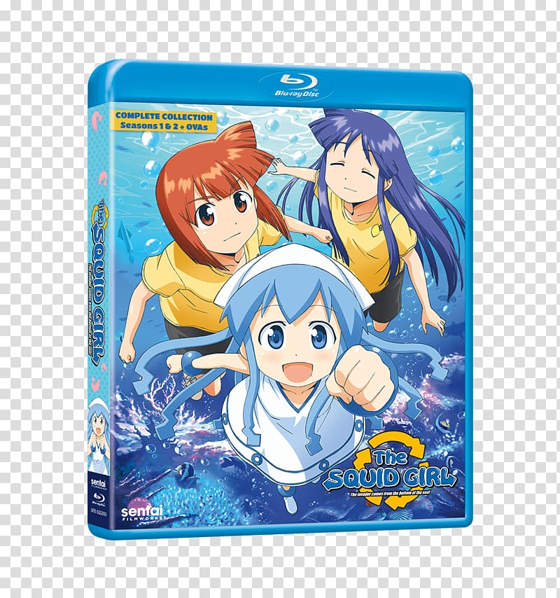 Squid Girl Anime Blu-ray disc Splatoon Original video animation, girl collection transparent background PNG clipart