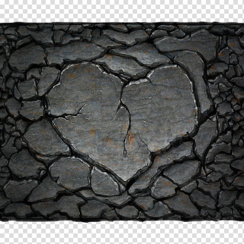 Black M, broken stone transparent background PNG clipart