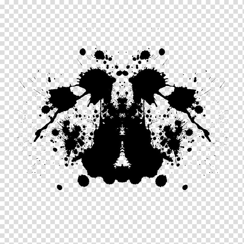 Rorschach test Flowers for Algernon Ink blot test Personality test, Ink circles transparent background PNG clipart
