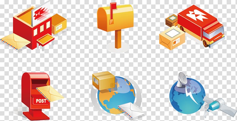 Mail Post Office Post box Icon, 3d material Mail post office transparent background PNG clipart