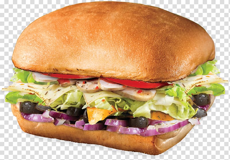 Cheeseburger Veggie burger Ciabatta Melt sandwich Submarine sandwich, tomato transparent background PNG clipart