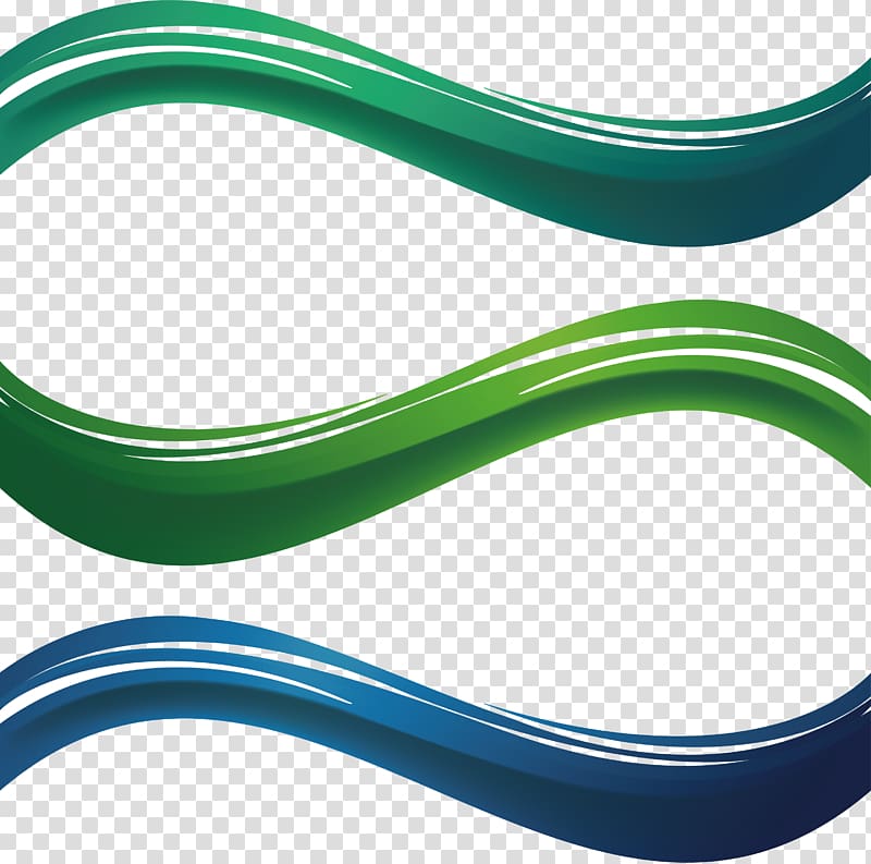 green wave lane illustration, Green, Wave abstract pattern transparent background PNG clipart